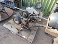 GARDEN TRACTOR TOWED LAWN CORER/AERATOR. THIS LOT IS SOLD UNDER THE AUCTIONEERS MARGIN SCHEME, TH