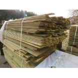 LARGE PACK OF PRESSURE TREATED SHIPLAP FENCE CLADDING TIMBER BOARDS. MIXED 0.9-1.9M LENGTH X 100MM W
