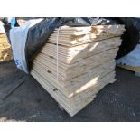 LARGE PACK OF UNTREATED SHIPLAP TIMBER CLADDING BOARDS. 1.83M LENGTH X 100MM WIDTH APPROX.