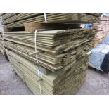 SMALL PACK OF PRESSURE TREATED SHIPLAP FENCE CLADDING TIMBER BOARDS. 1.83M LENGTH X 100MM WIDTH APPR