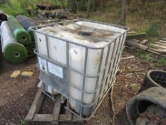 IBC WATER TANK. THIS LOT IS SOLD UNDER THE AUCTIONEERS MARGIN SCHEME, THEREFORE NO VAT WILL BE CH