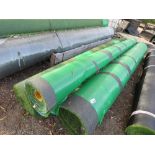 3 X ROLLS OF QUALITY ASTRO TURF FAKE LAWN GRASS, 4METRE WIDTH APPROX, ASSORTED LENGTHS. THIS LOT