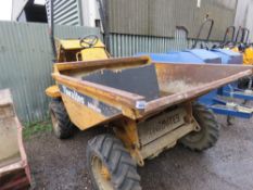 THWAITES 2 TONNE STRAIGHT TIP DUMPER, YEAR 1997, PERKINS ENGINE. SN:14-93043. DIRECT FROM LOCAL BUIL