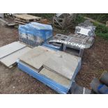 QYANTITY OF BRADSTONE WALLING PARTS/BLOCKS PLUS BOX SURROUNDS.. THIS LOT IS SOLD UNDER THE AUCTIO