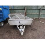 IFOR WILLIAMS GD105G TRAILER COMPLETE WITH MESH CAGE SIDES. SN: SCK40000010315322