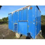 TOWED WELFARE UNIT, 12FT LENGTH APPROX. WITH CANTEEN AND TOILET