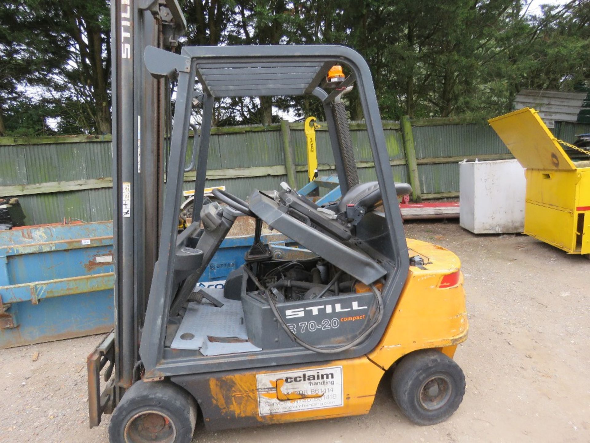 STILL R70-20 COMPACT DIESEL ENGINED FORKLIFT, SN:076001217. WEN TESTED WAS SEEN TO START, RUN AND LI - Image 3 of 8