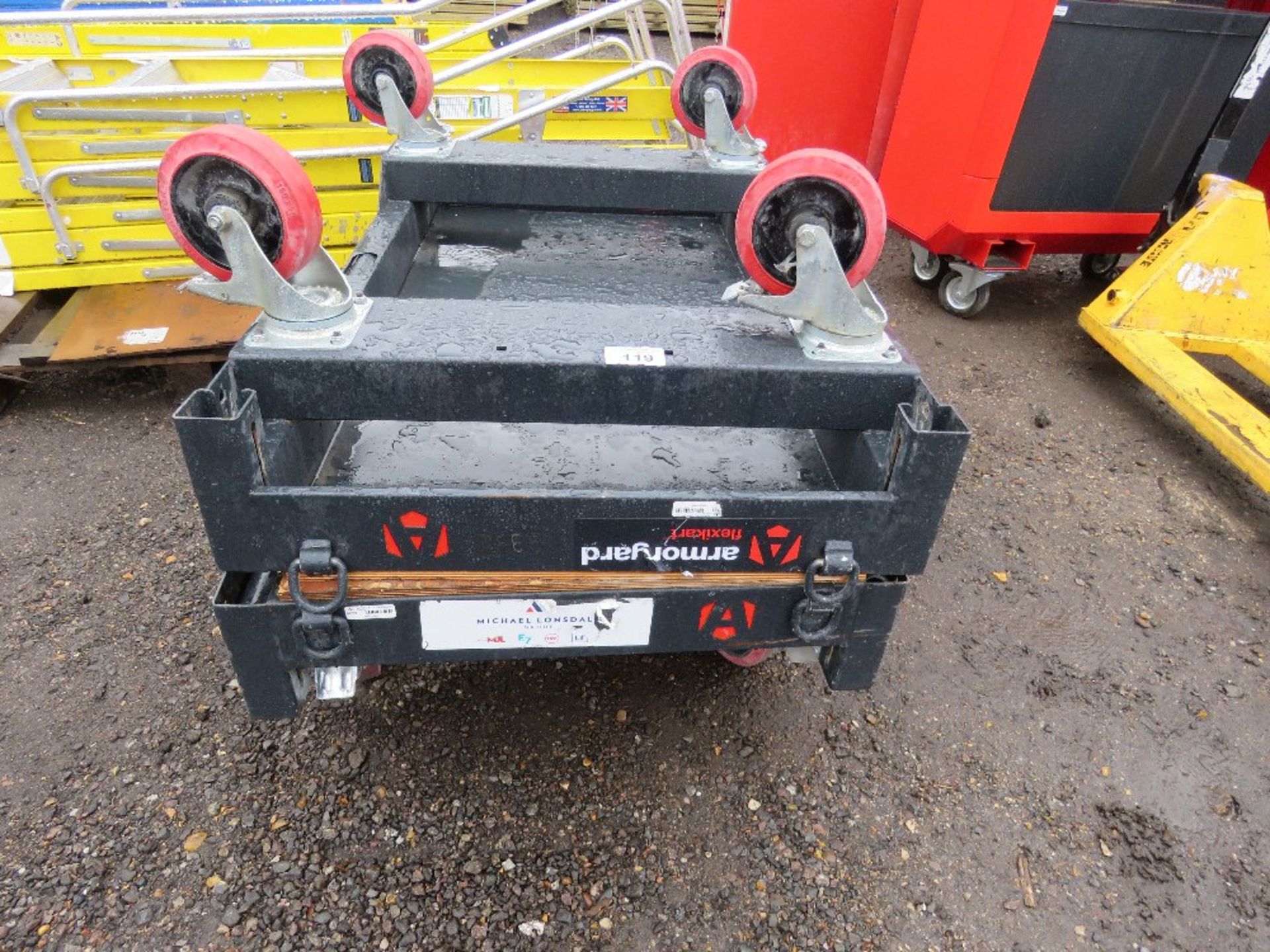 2 X ARMORGARD FLAT DECK TROLLEYS. SOURCED FROM LARGE CONSTRUCTION COMPANY LIQUIDATION. - Image 2 of 3