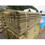 LARGE PACK OF PRESSURE TREATED SHIPLAP FENCE CLADDING TIMBER BOARDS. 1.73M LENGTH X 100MM WIDTH APPR