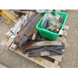 ASSORTED MOWER BLADES AND SPARES. THIS LOT IS SOLD UNDER THE AUCTIONEERS MARGIN SCHEME, THEREFORE