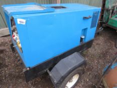 GENSET 8/300 TOWED DIESEL ENGINED WELDER. DIRECT FROM LOCAL COMPANY.
