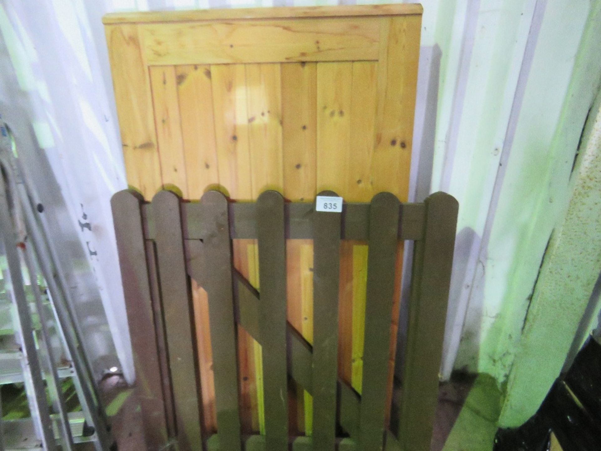 2X WOODEN GATES. THIS LOT IS SOLD UNDER THE AUCTIONEERS MARGIN SCHEME, THEREFORE NO VAT WILL BE