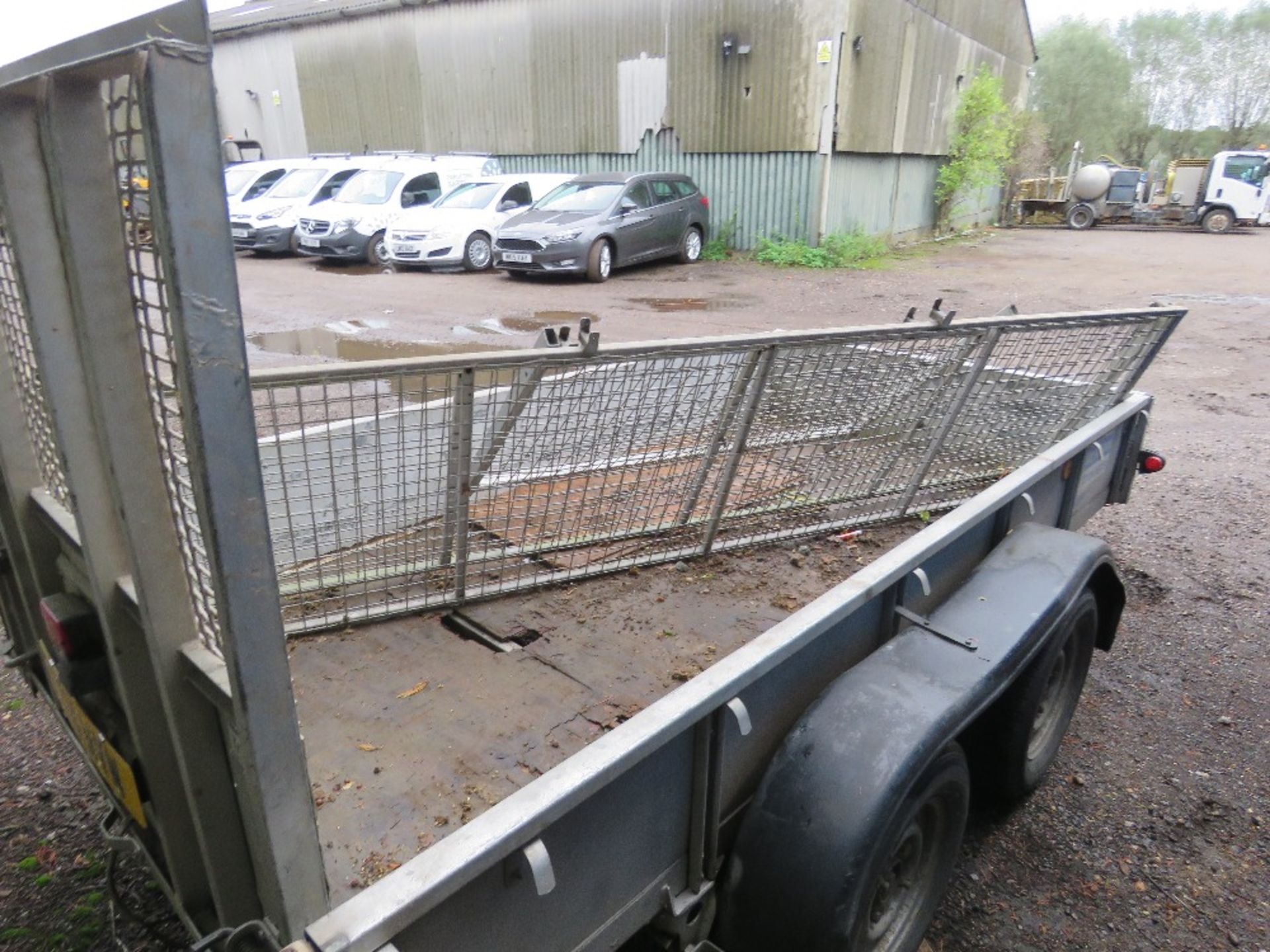 IFOR WILLIAMS GD105G TRAILER COMPLETE WITH MESH CAGE SIDES. SN: SCK40000010315322 - Image 5 of 9