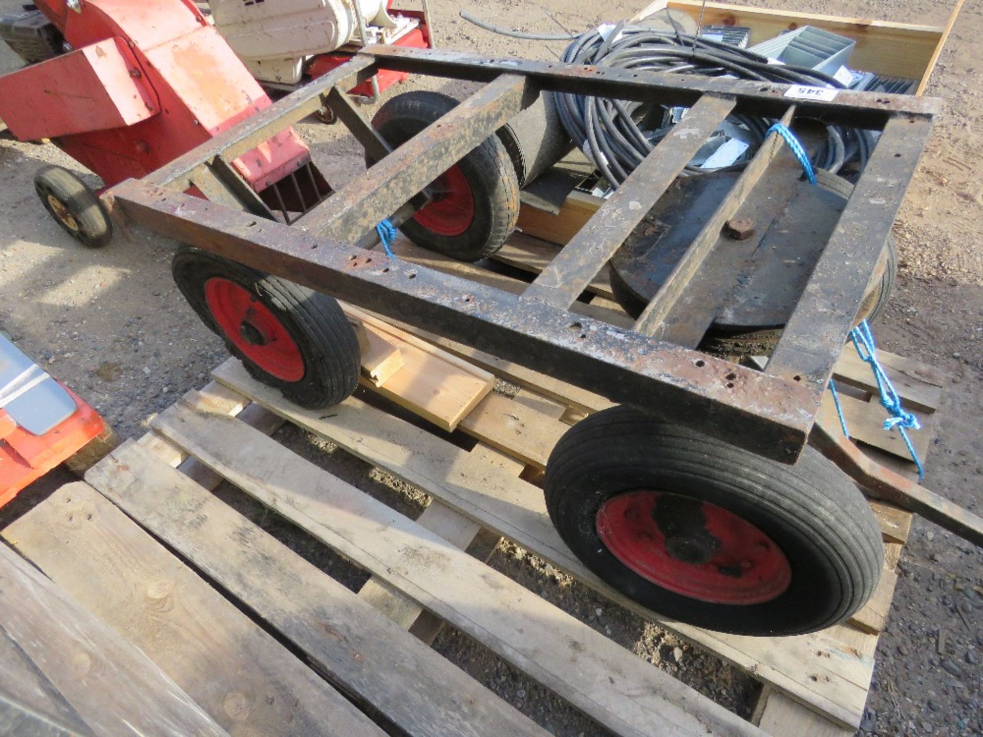 FOUR WHEELED BARROW FRAME. THIS LOT IS SOLD UNDER THE AUCTIONEERS MARGIN SCHEME, THEREFORE NO VAT - Image 2 of 3