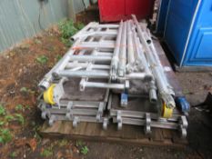 TOWER SCAFFOLD PARTS INCLUDING 6NO. BOARDS