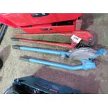 2 X PIPE BENDING/CUTTING TOOLS. SOURCED FROM LOCAL BUILDING COMPANY LIQUIDATION.