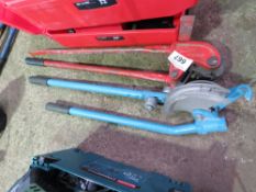 2 X PIPE BENDING/CUTTING TOOLS. SOURCED FROM LOCAL BUILDING COMPANY LIQUIDATION.