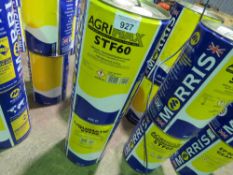 2NO 25LITRE DRUMS OF MORRIS OILS: AGRIMAX STF60 TRANSMISSION FLUID. SOURCED FROM COMPANY LIQUID
