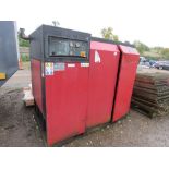 ECOAIR D75 LARGE SIZED PACKAGED AIR COMPRESSOR. SOURCED FROM SITE CLOSURE.
