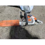 STIHL PETROL ENGINED CHAINSAW.