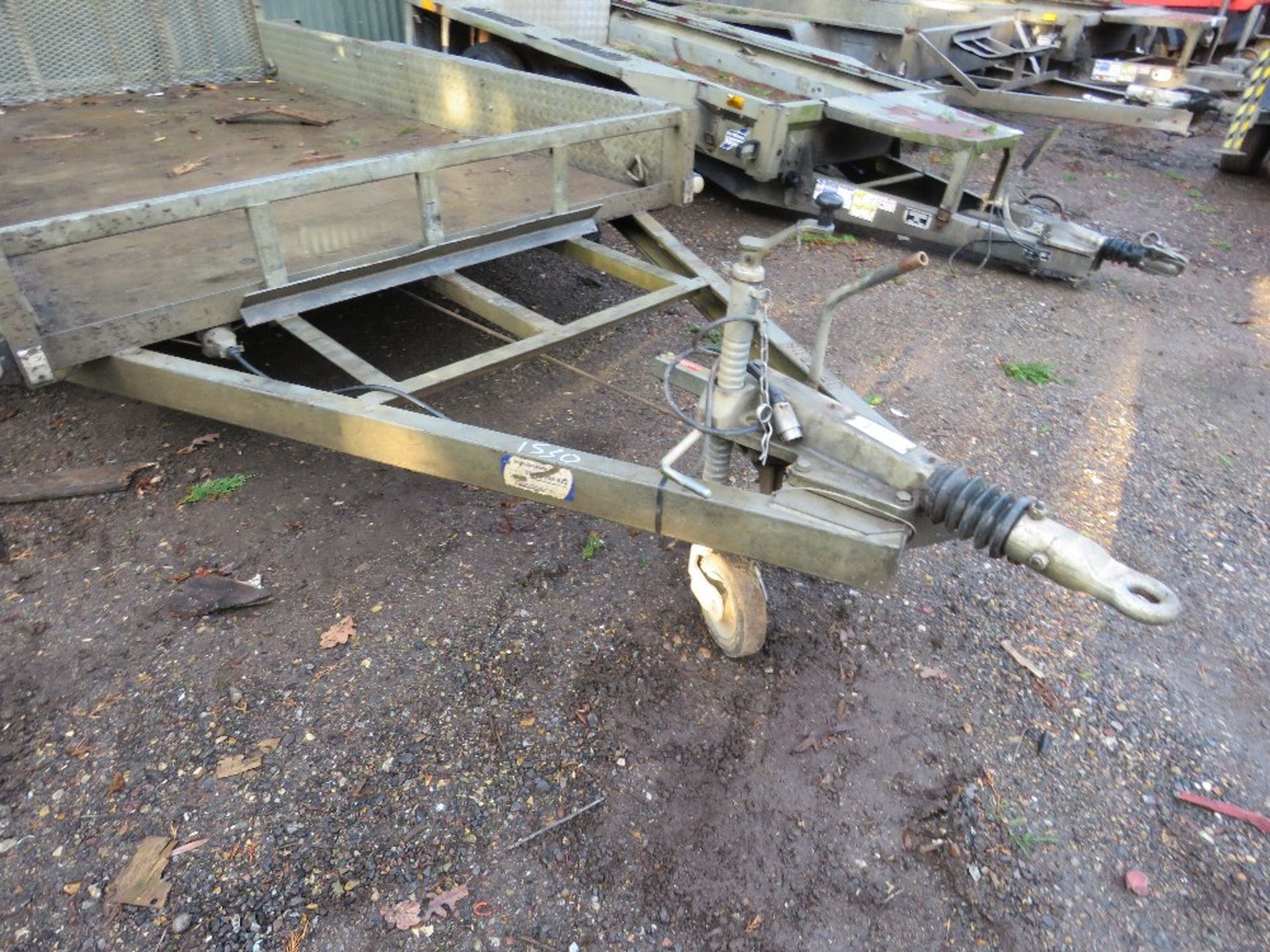 INDESPENSION WIDE BODIED PLANT TRAILER, 10FT X 6FT APPROX BED SIZE. PN:JPTR116. DIRECT FROM LOCAL CO - Image 4 of 12