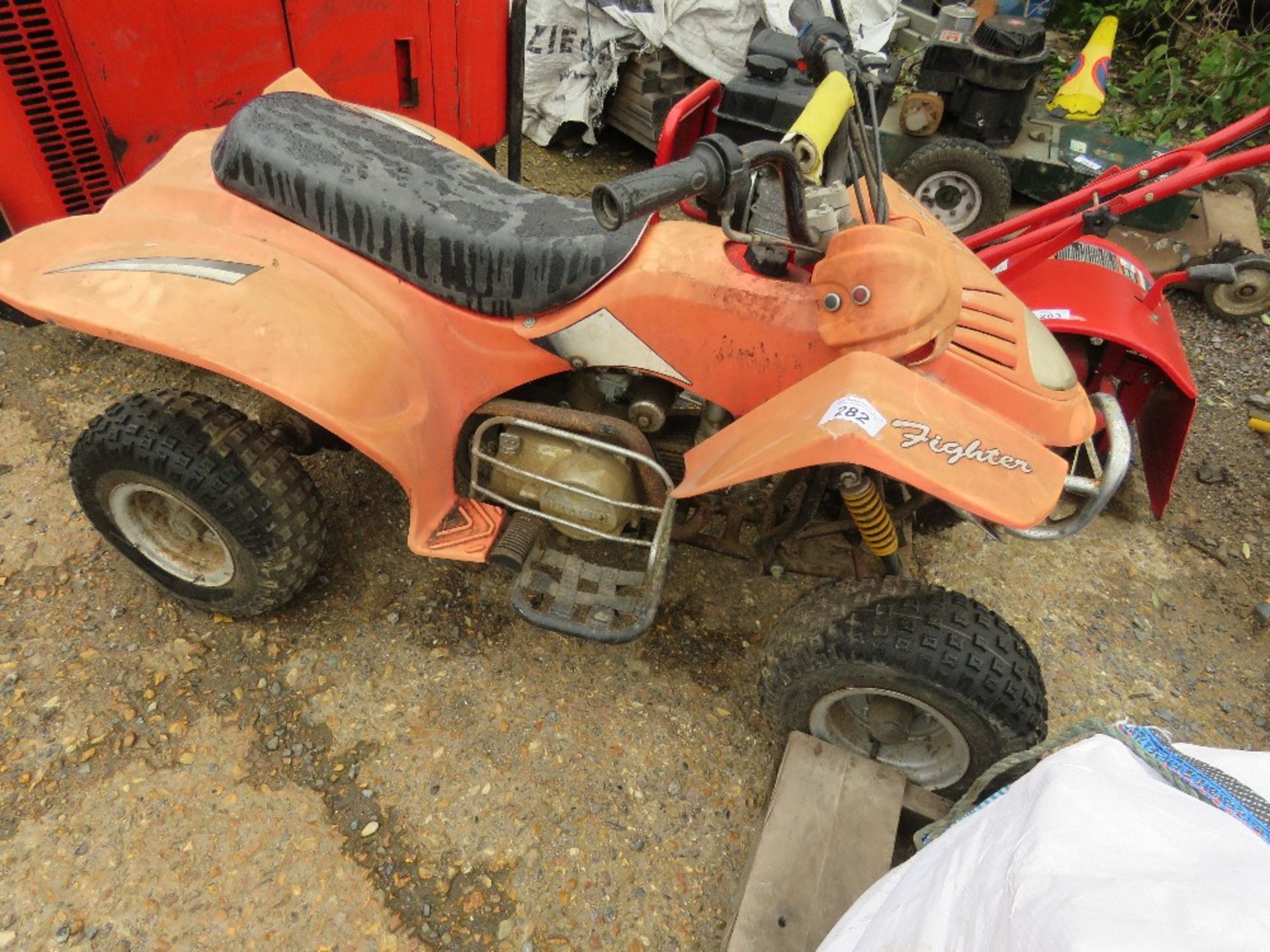 PETROL ENGINED QUADBIKE. THIS LOT IS SOLD UNDER THE AUCTIONEERS MARGIN SCHEME, THEREFORE NO VAT