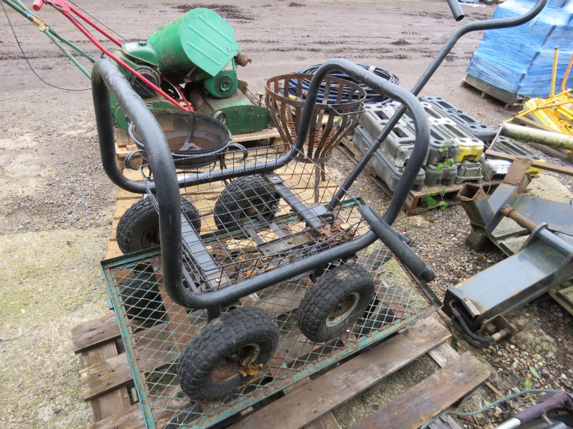 2NO 4 WHEELED BARROWS. THIS LOT IS SOLD UNDER THE AUCTIONEERS MARGIN SCHEME, THEREFORE NO VAT WI - Image 2 of 3