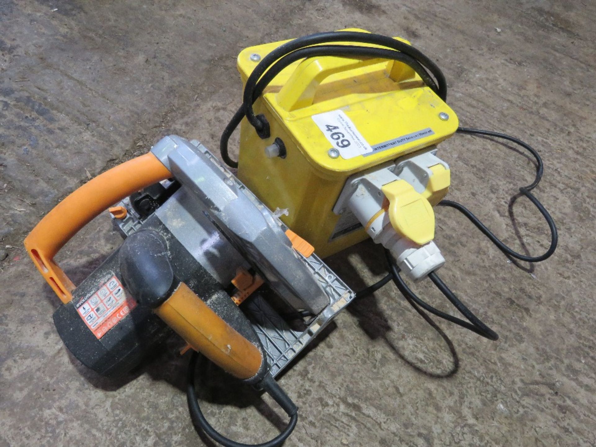 CIRCULAR SAW AND TRANSFORMER, 110V