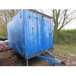 TOWED WELFARE UNIT, 12FT LENGTH APPROX. WITH CANTEEN AND TOILET