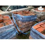 9 X PALLETS OF CLEANED RED BRICKS, APPROXIMATELY 3500NO IN TOTAL. SURPLUS TO REQUIREMNETS. LOCATED N