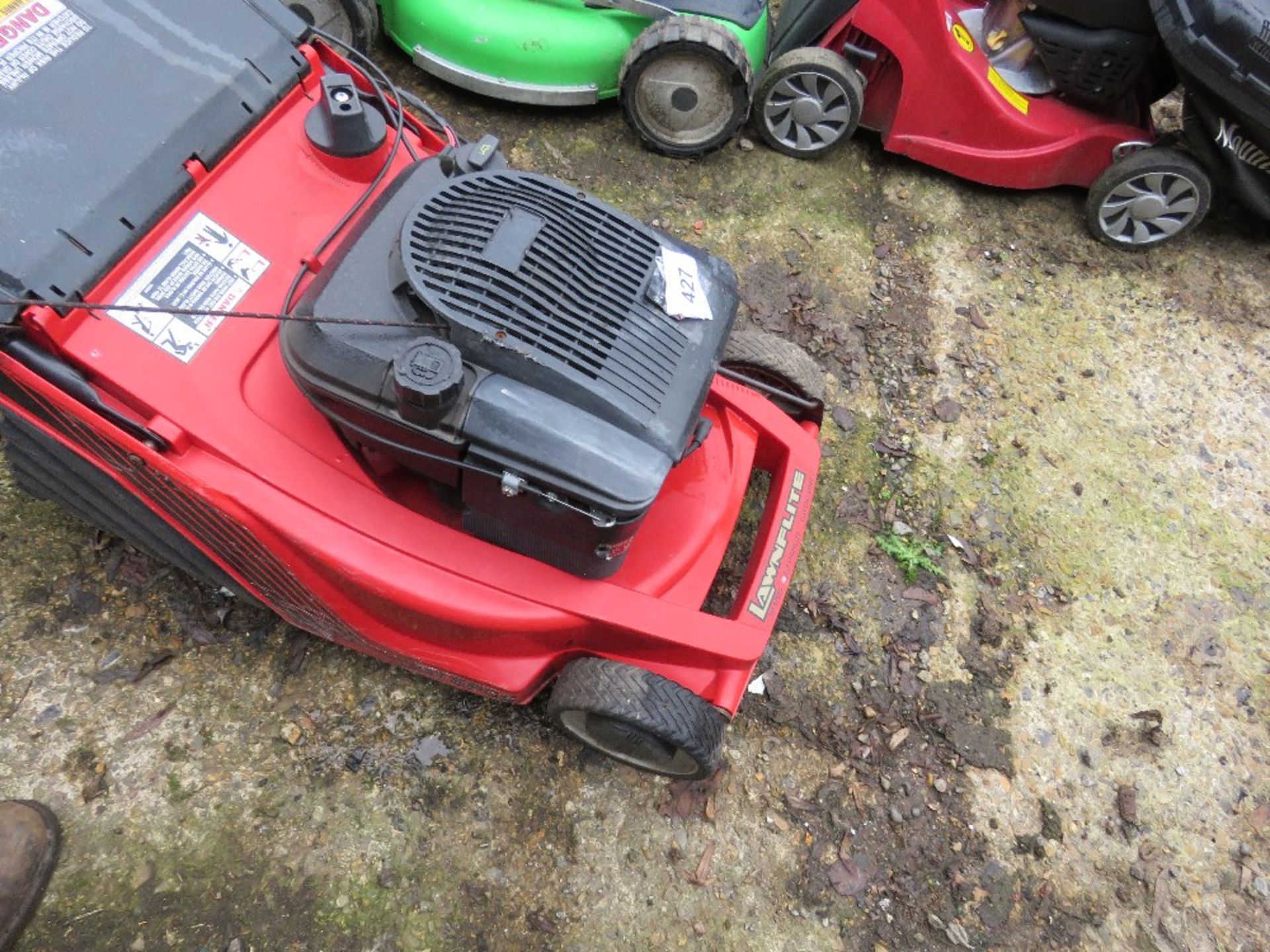 LAWNFLITE ROLLER PETROL ENGINED ROTARY LAWNMOWER. WITH COLLECTOR. THIS LOT IS SOLD UNDER THE AUC - Image 2 of 4