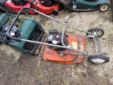 FLYMO HOVER MOWER WITH WHEELS. THIS LOT IS SOLD UNDER THE AUCTIONEERS MARGIN SCHEME, THEREFORE NO
