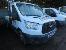 BID INCREMENT NOW £200! FORD TRANSIT 350 TWIN WHEEL ..NON RUNNER.. DROP SIDE TRUCK REG:GK66 PKE