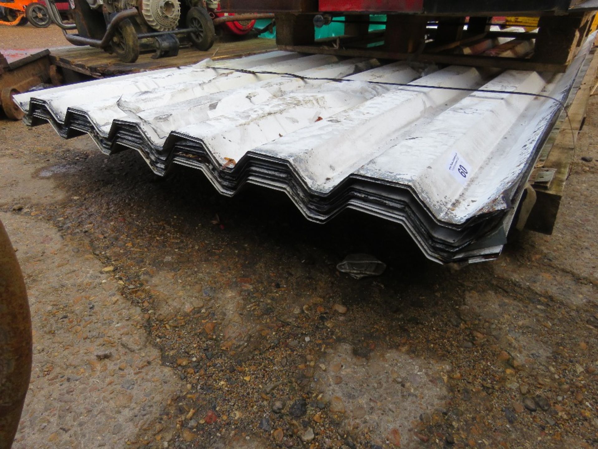 APPROX. 15 NO. BOX SECTION ROOF SHEETS, PREUSED, 10FT LENGTH APPROX.