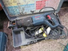 2 X RECIPROCATING SAWS, 110VOLT. THIS LOT IS SOLD UNDER THE AUCTIONEERS MARGIN SCHEME, THEREFORE