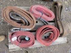 5 X HEAVY DUTY LIFTING SLINGS. THIS LOT IS SOLD UNDER THE AUCTIONEERS MARGIN SCHEME, THEREFORE NO