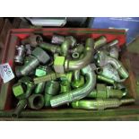 LARGE QTY OF HYDRAULIC FITTINGS. THIS LOT IS SOLD UNDER THE AUCTIONEERS MARGIN SCHEME, THEREFORE