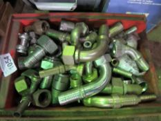 LARGE QTY OF HYDRAULIC FITTINGS. THIS LOT IS SOLD UNDER THE AUCTIONEERS MARGIN SCHEME, THEREFORE