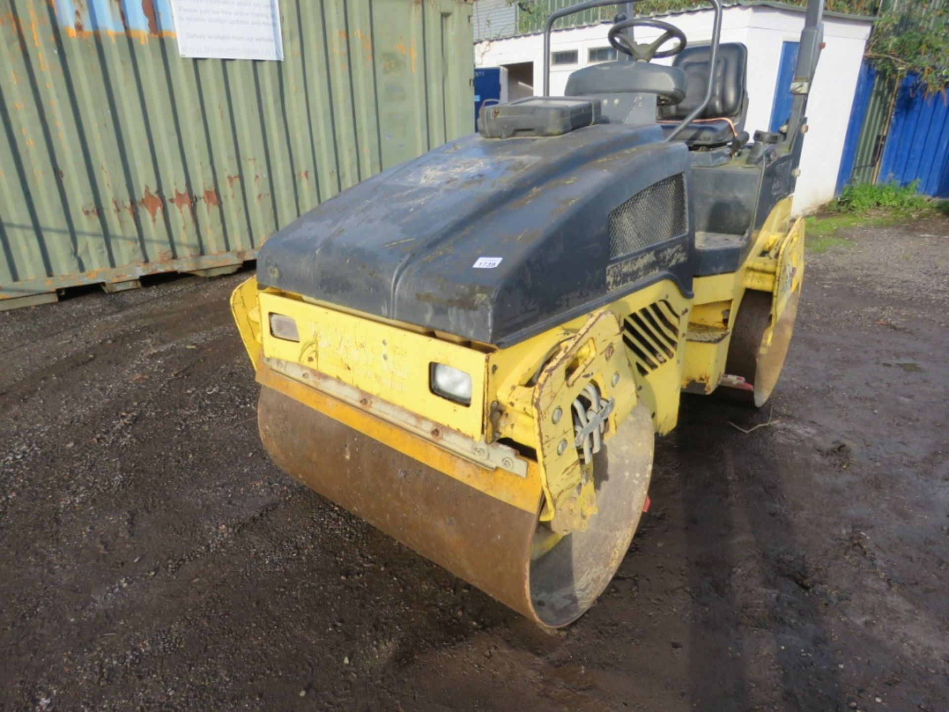 BID INCREMENT NOW £50! BOMAG 120AD-4 DOUBLE DRUM ROLLER, YEAR 2007. - Image 8 of 10