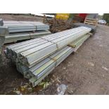 3 X BUNDLES OF GALVANISED CHANNELS, 4.1M LENGTH X 70MM X 80MM APPROX