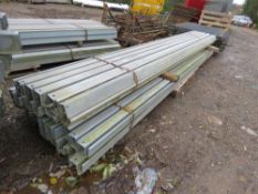 3 X BUNDLES OF GALVANISED CHANNELS, 4.1M LENGTH X 70MM X 80MM APPROX
