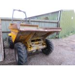 THWAITES 4 TONNE DIESEL ENGINED DUMPER. YEAR 2000 BUILD. 1725 REC. HOURS, PERKINS ENGINE. WHEN TESTE