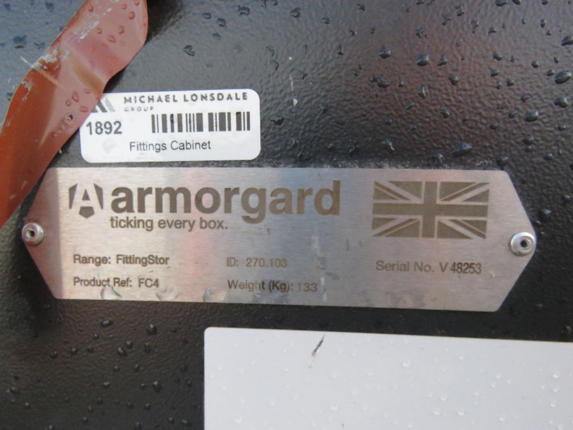 ARMORGARD FITTING STORE CABINET. DIRECT FROM COMPANY LIQUIDATION. - Image 4 of 5