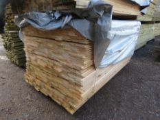 LARGE PACK OF UNTREATED SHIPLAP TIMBER CLADDING BOARDS. 1.83M LENGTH X 100MM WIDTH APPROX