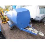 BID INCREMENT NOW £40! TOWED 1000LITRE CAPACITY DIESEL BOWSER WITH 12 VOLT PUMP.