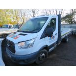 BID INCREMENT NOW £200! FORD TRANSIT 350 TWIN WHEEL 3.5TONNE DROP SIDE TRUCK REG:GK66 PKX.