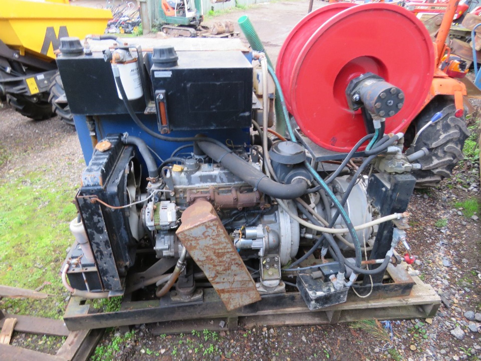 HARBEN YANMAR 4 CYLINDER DIESEL ENGINED VAN MOUNTED JETTER PACK WITH HYDRAULIC HOSE REEL, 1589 REC H - Image 3 of 8