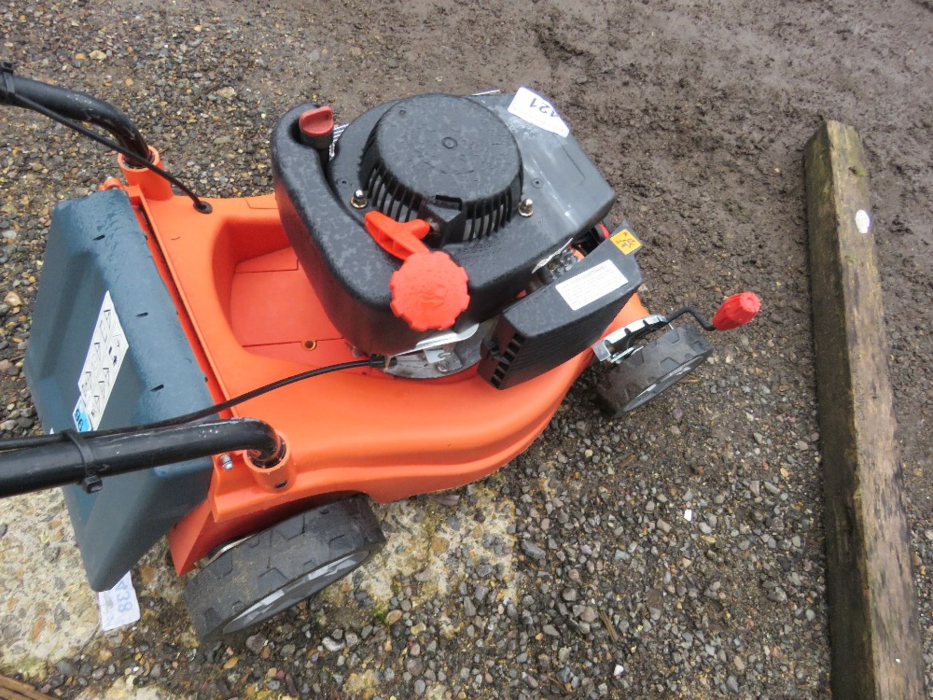 SOVEREIGN PETROL ENGINED ROTARY LAWNMOWER. NO COLLECTOR. THIS LOT IS SOLD UNDER THE AUCTIONEERS - Image 3 of 3