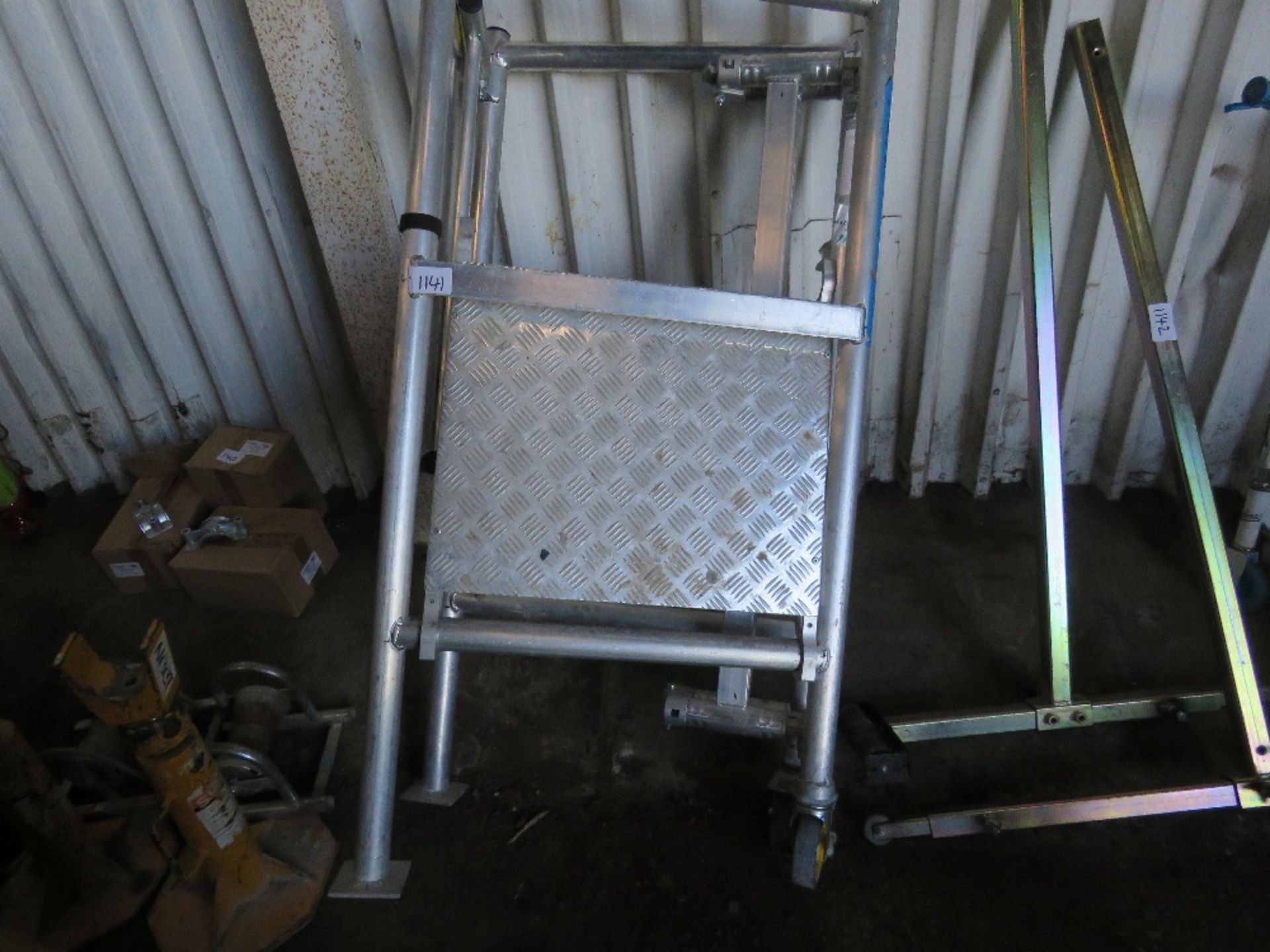 ALUMINIUM WORK PLATFORM. DIRECT FROM COMPANY LIQUIDATION.