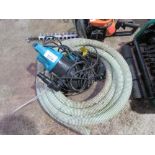 SUBMERSIBLE WATER PUMP WITH HOSE. THIS LOT IS SOLD UNDER THE AUCTIONEERS MARGIN SCHEME, THEREFOR